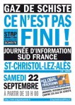 22 septembre 2012 Mobilisation contre le gaz de schiste Saint Christol lez Alès